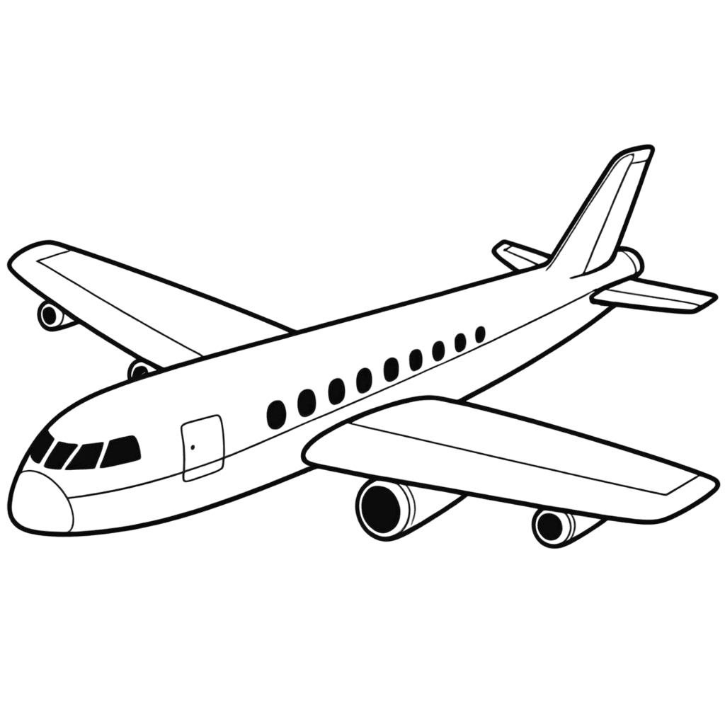 Airplane Coloring Page