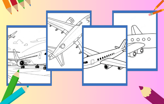 Airplane Coloring Pages