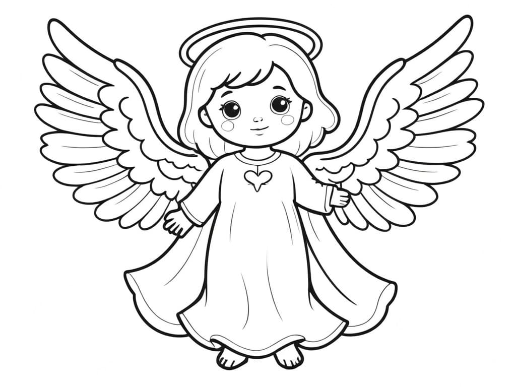 Angel Coloring Page