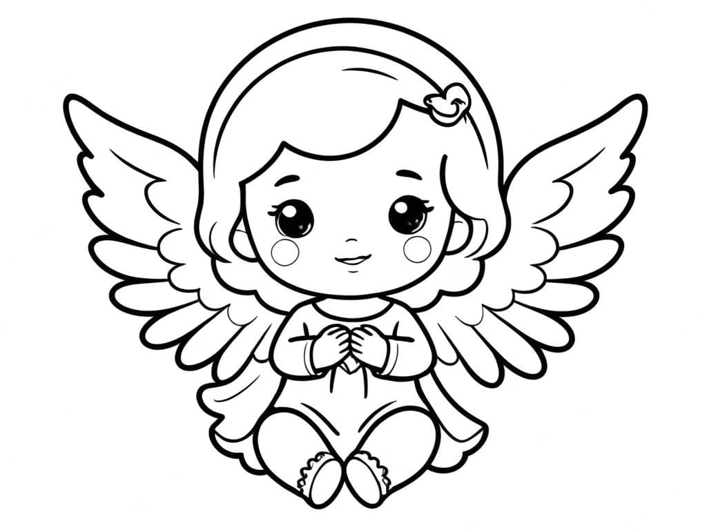 Little Angel Coloring Page