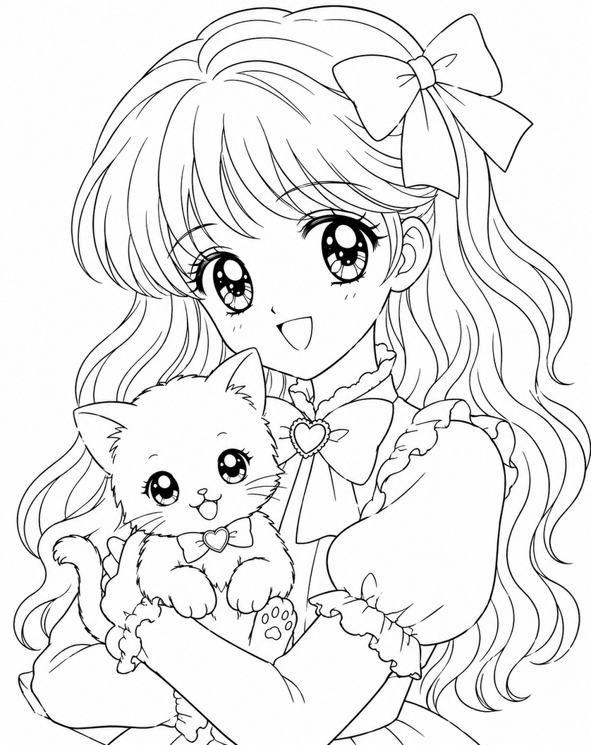 Anime Coloring Pages