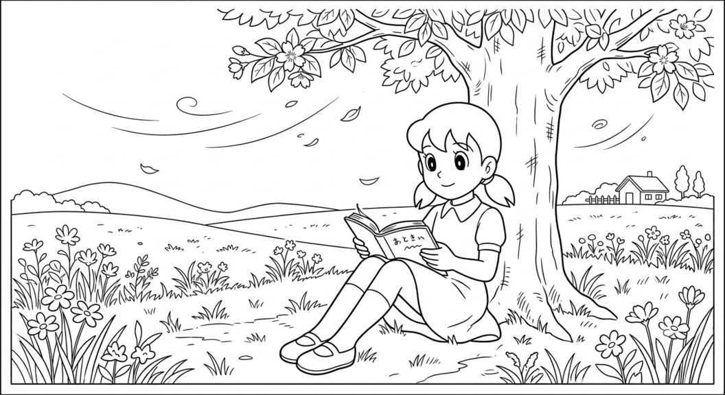 Cute Anime Girl Coloring Pages