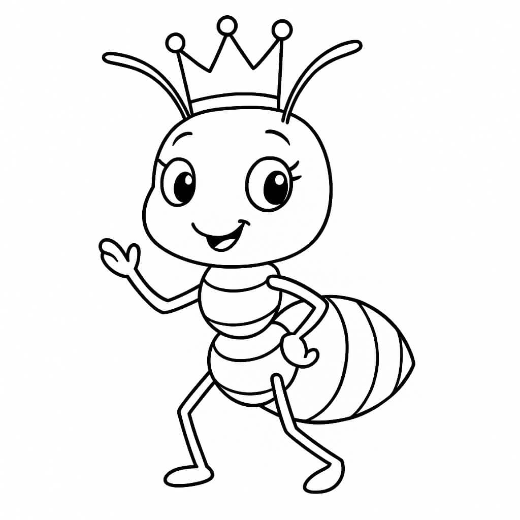 Ant Queen Coloring Page