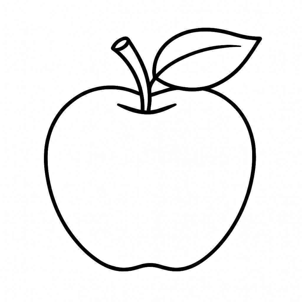 Apple Coloring Page