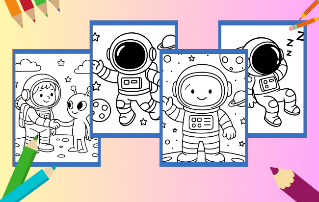 Astronaut Coloring Pages