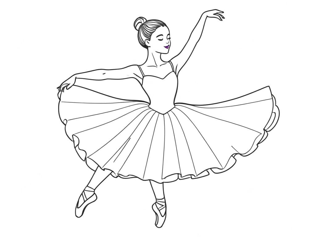 Ballerina Coloring Page