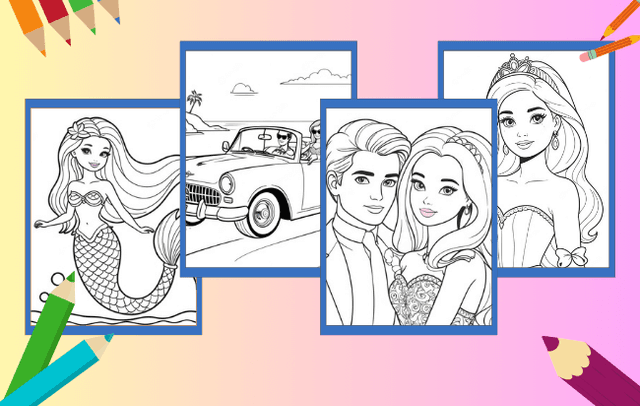 Barbie Coloring Pages