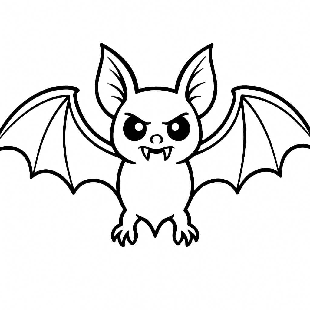Vampire Bat Coloring Page