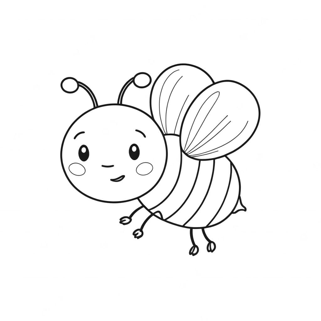 Bee Coloring Page