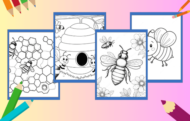 Bee Coloring Pages