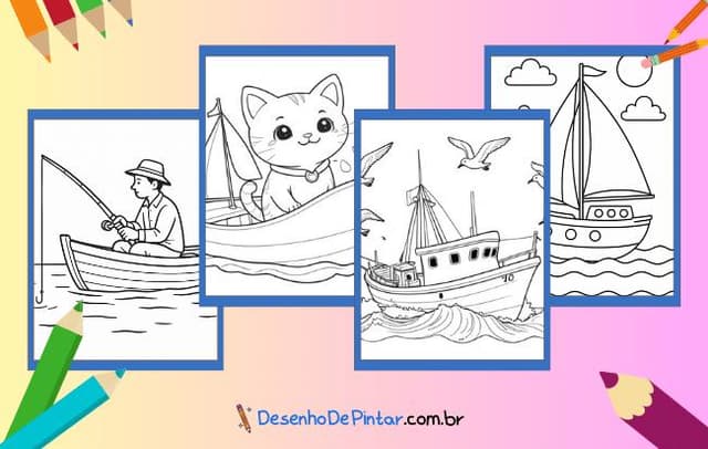 Boat Coloring Pages
