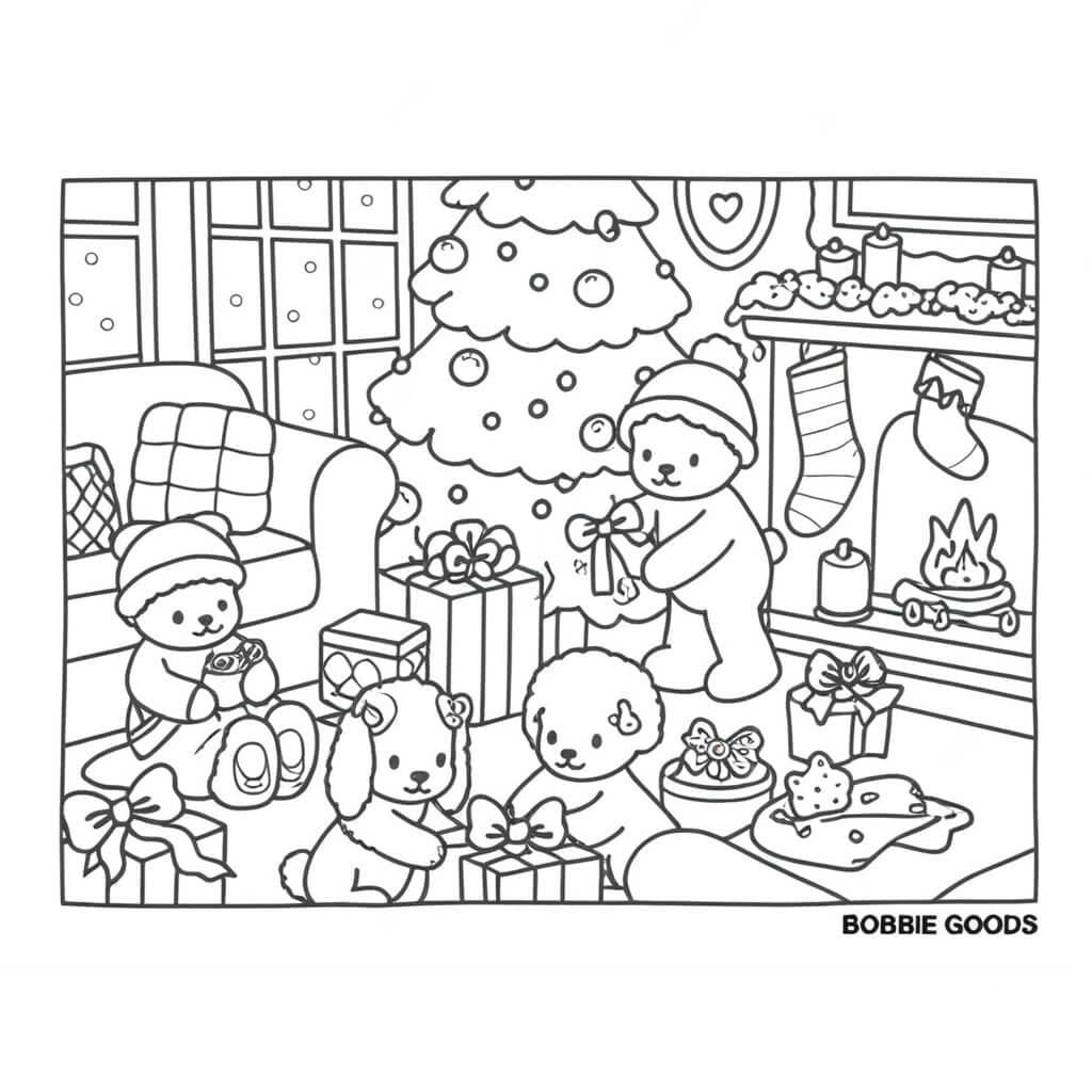 Bobbie Goods Christmas coloring pages