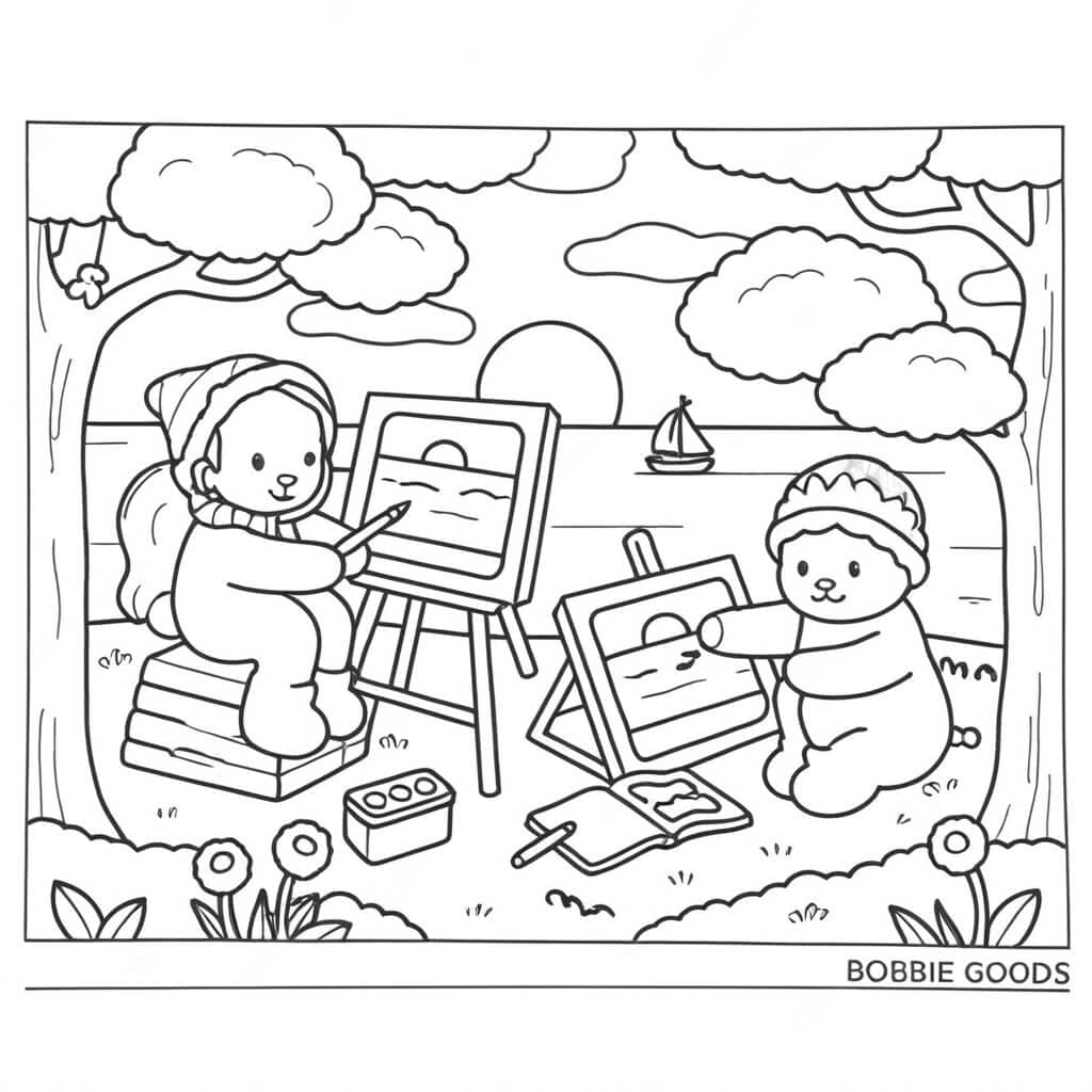 Bobbie Goods painting coloring pages
