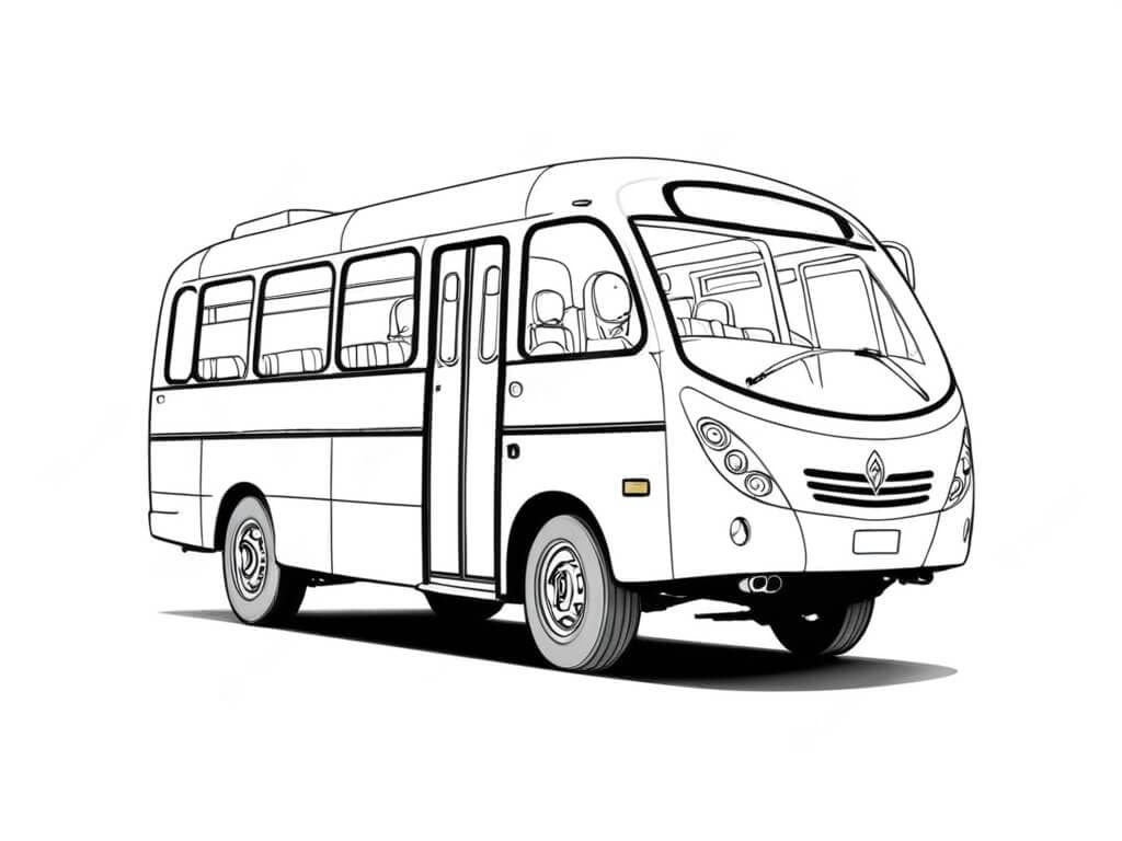 School Bus Coloring Page