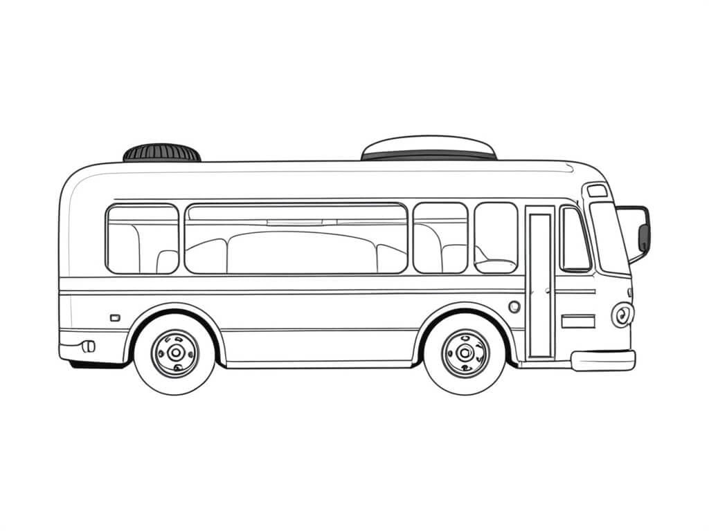 Special Bus Coloring Page