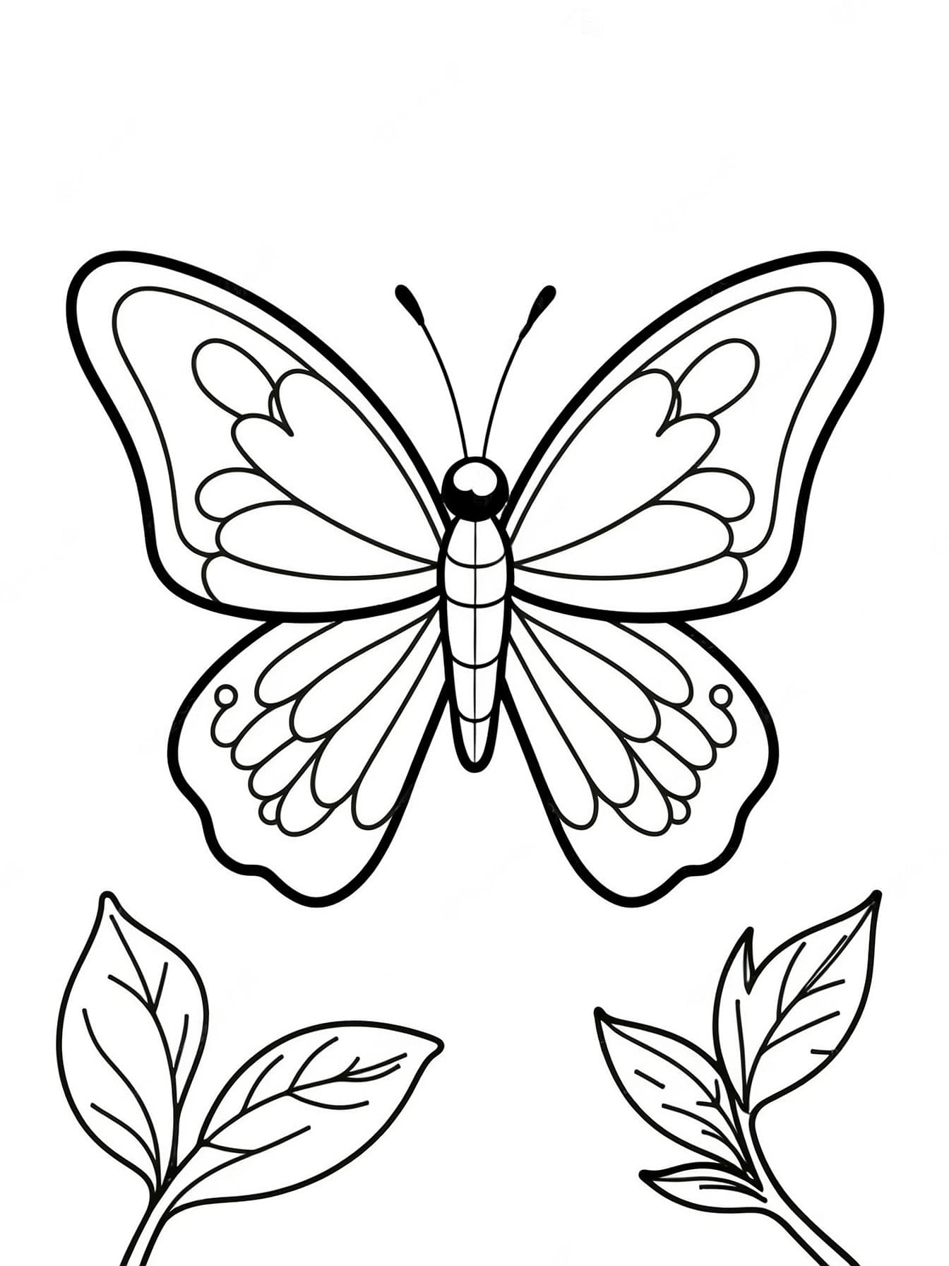 Butterfly for Kids Coloring Page
