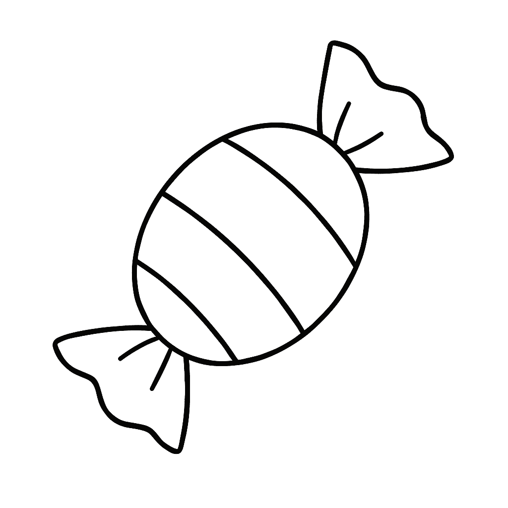 Candy coloring page