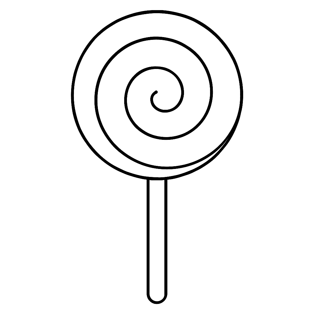 Lollipop coloring page