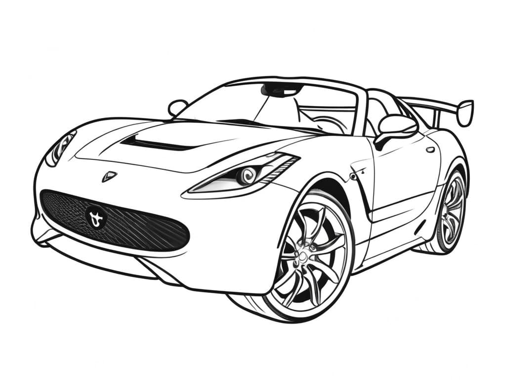 SUV Coloring Page