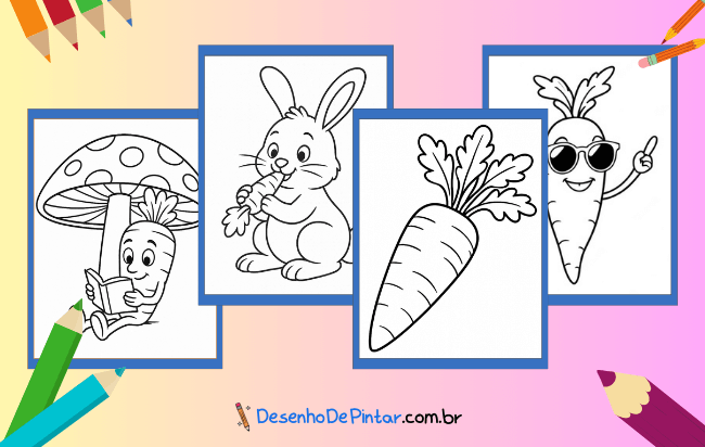 Carrot Coloring Pages