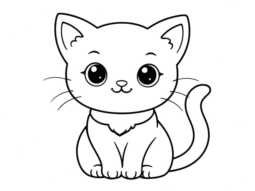 Cat Coloring Page