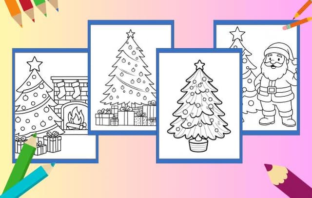 Christmas Tree Coloring Pages