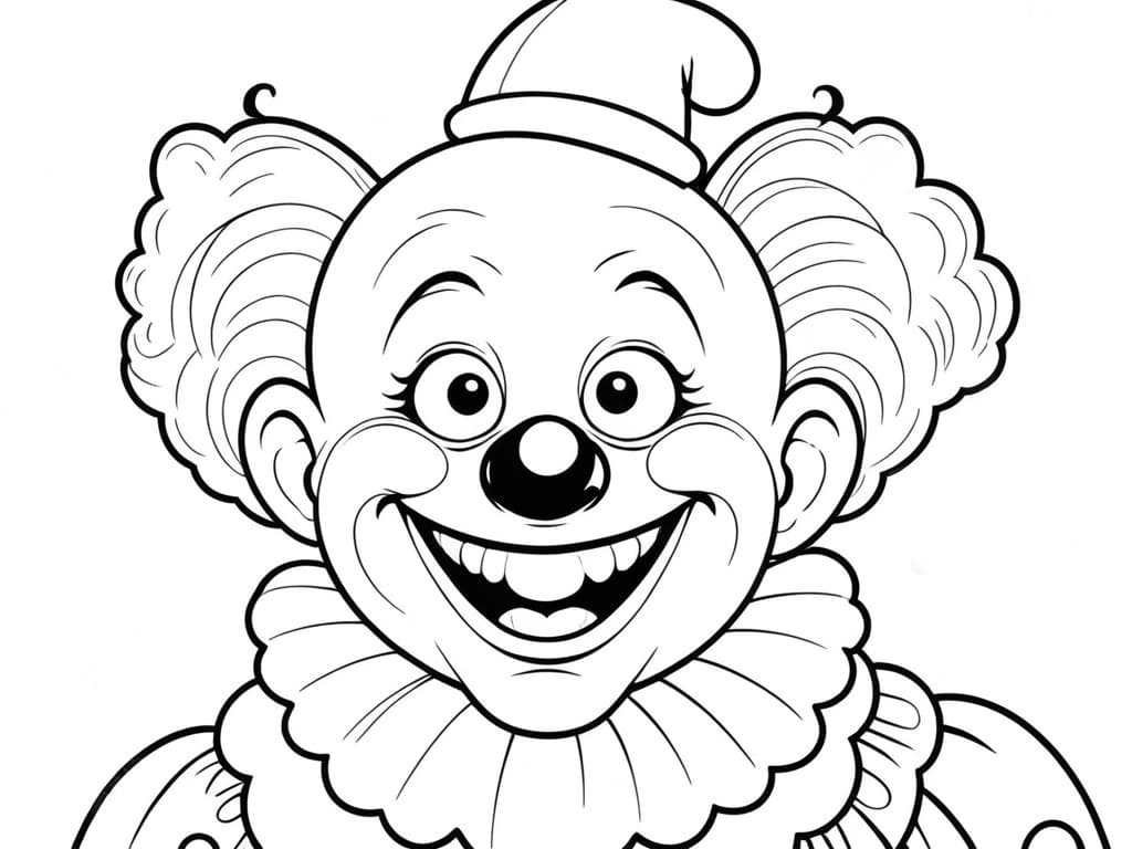 Clown Coloring Page