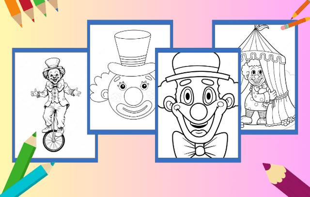 Clown Coloring Pages