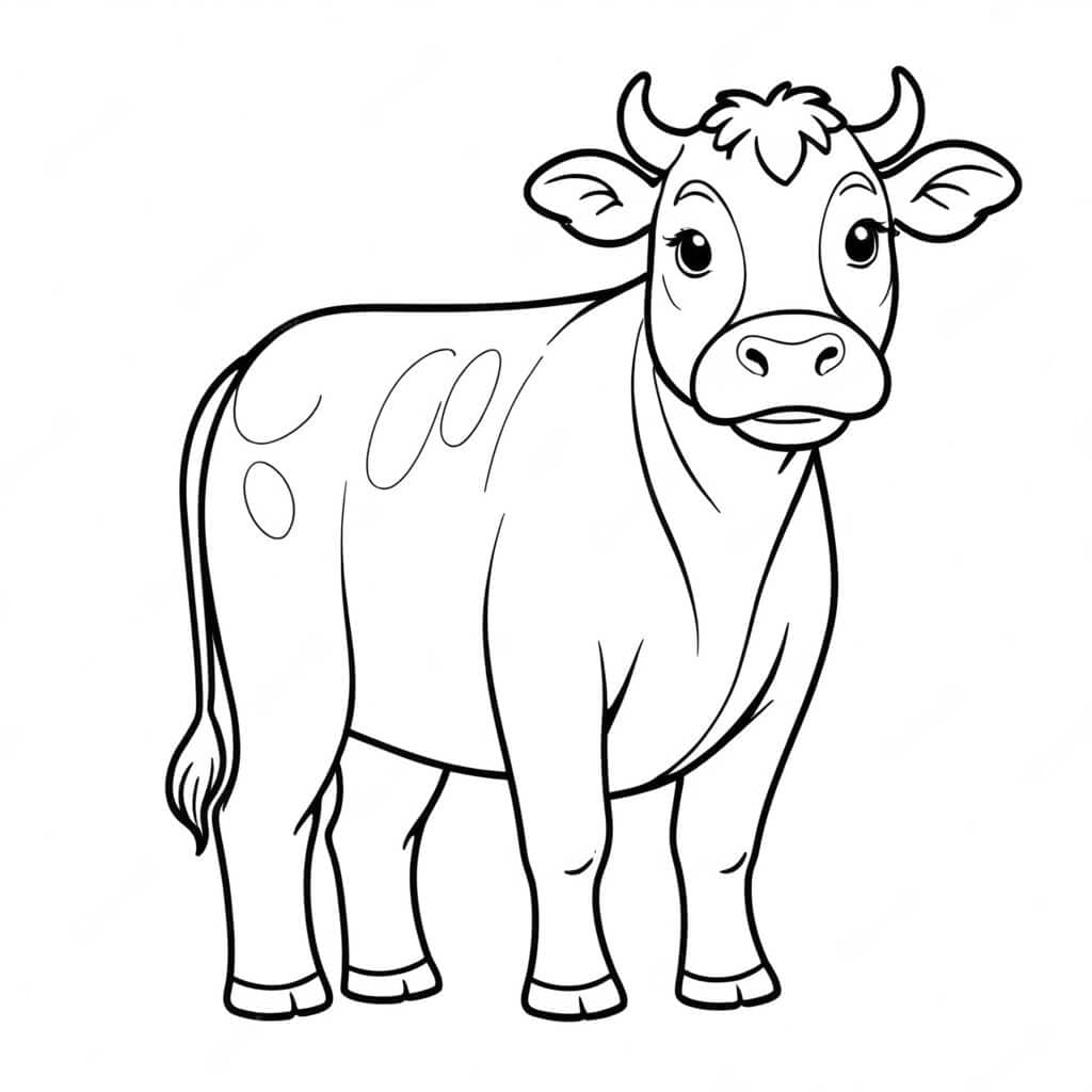 Cow Coloring Page