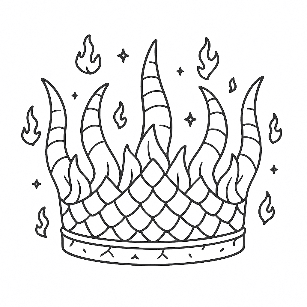 Dragon Crown Coloring Page