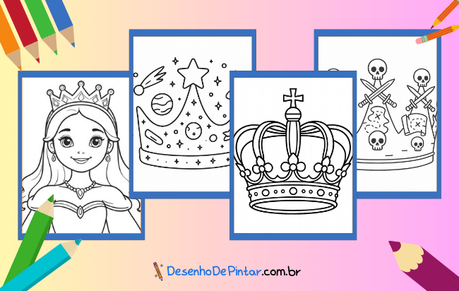 Crown Coloring Pages