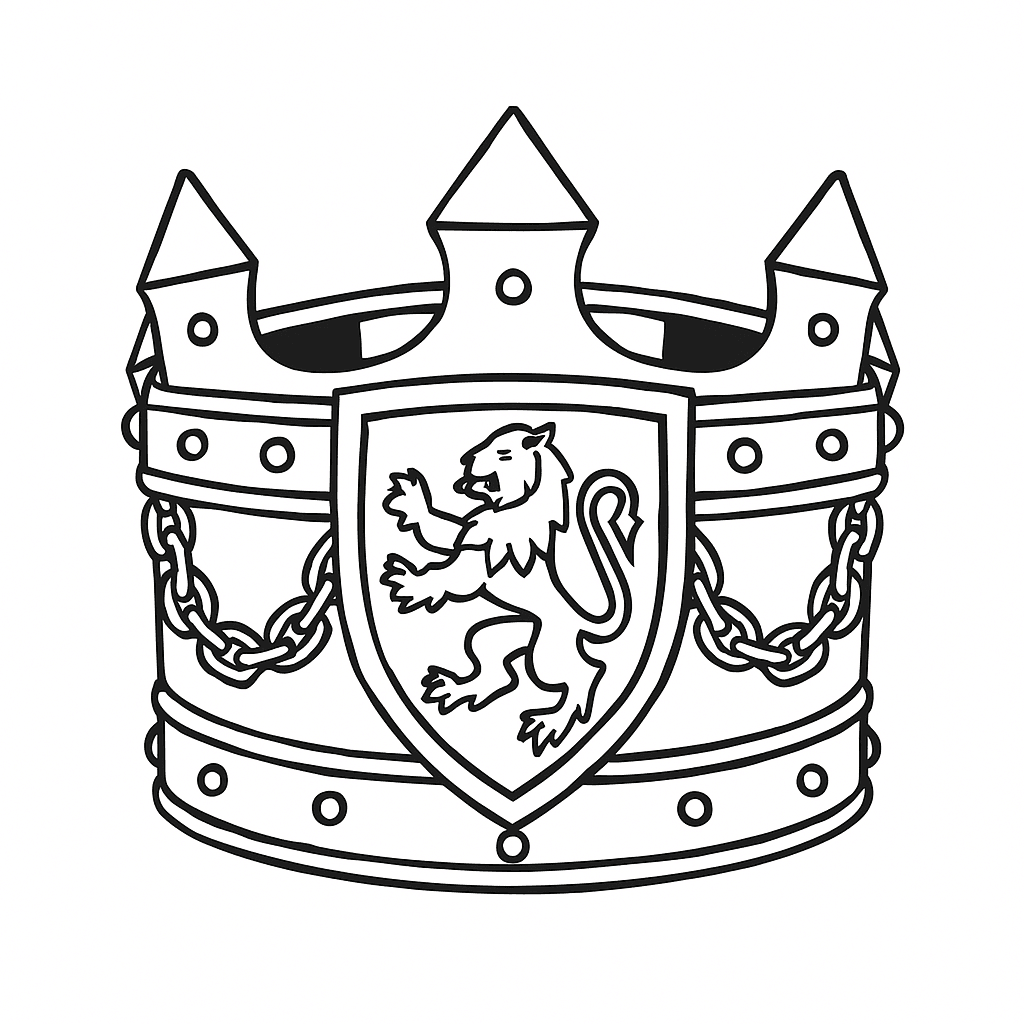 Medieval Crown Coloring Page