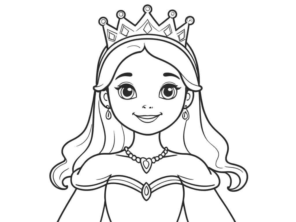 Princess Crown Coloring Page