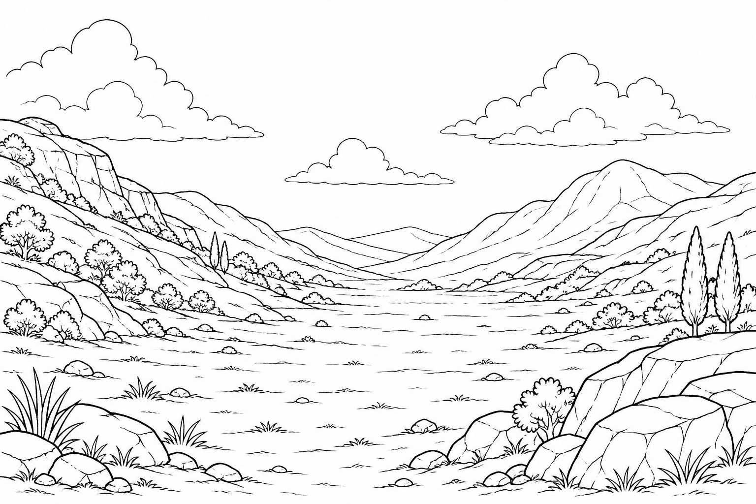 David and Goliath Battlefield Coloring Page