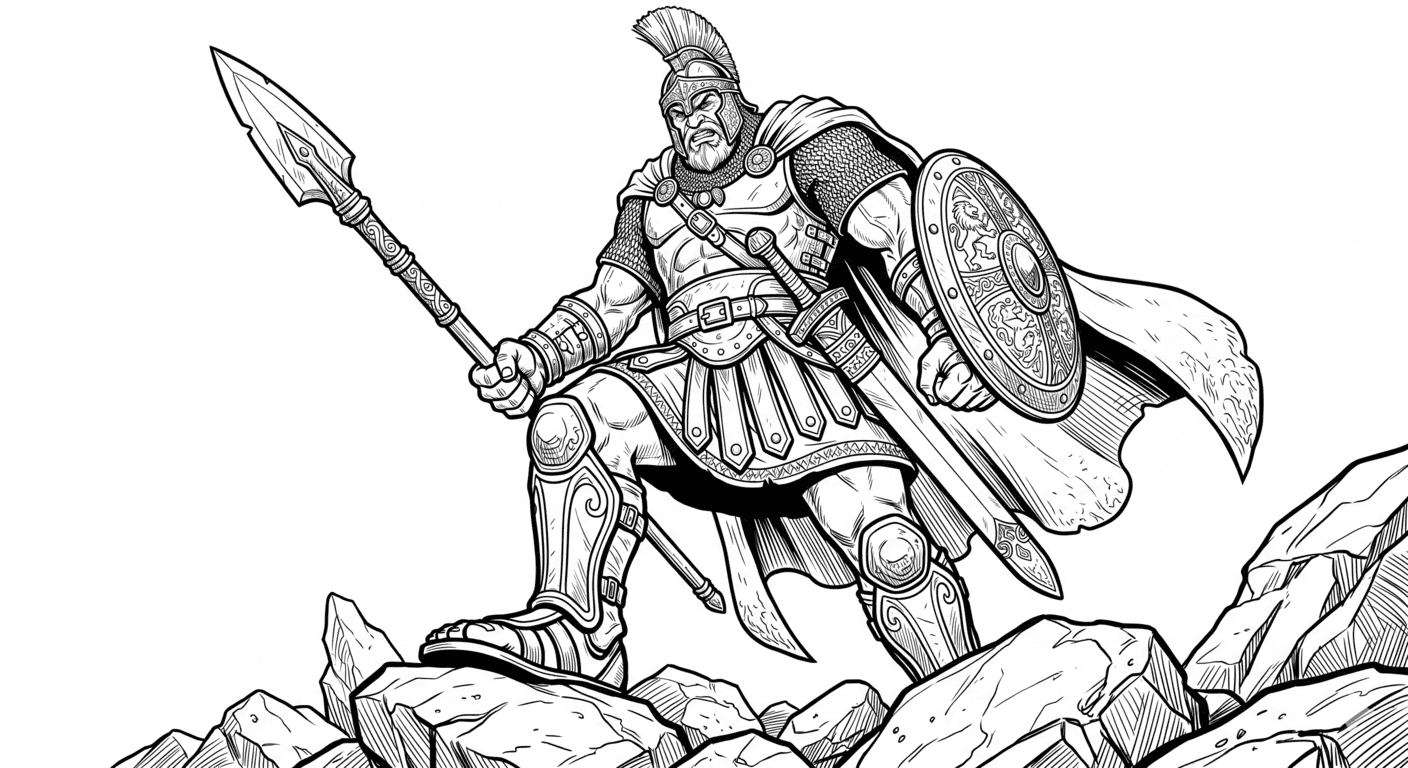 Goliath Coloring Page