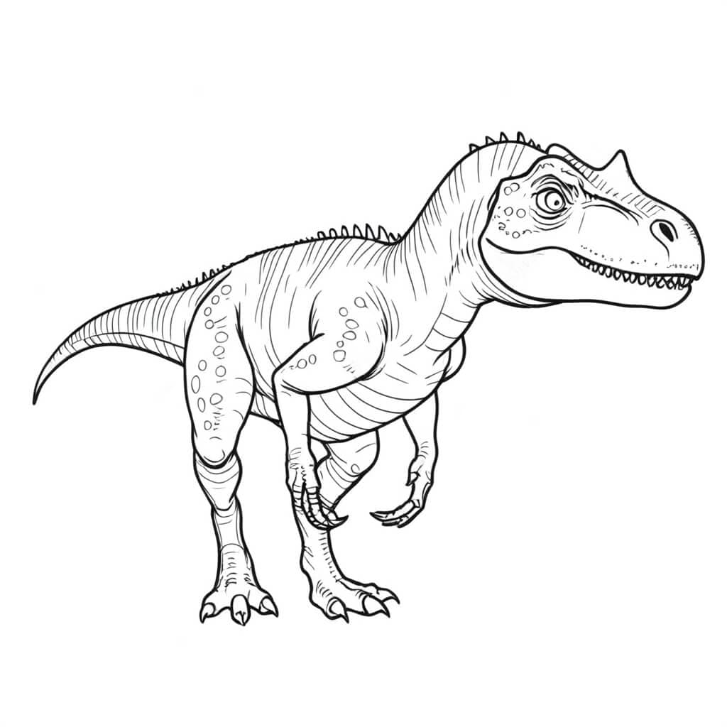 Allosaurus Coloring Page