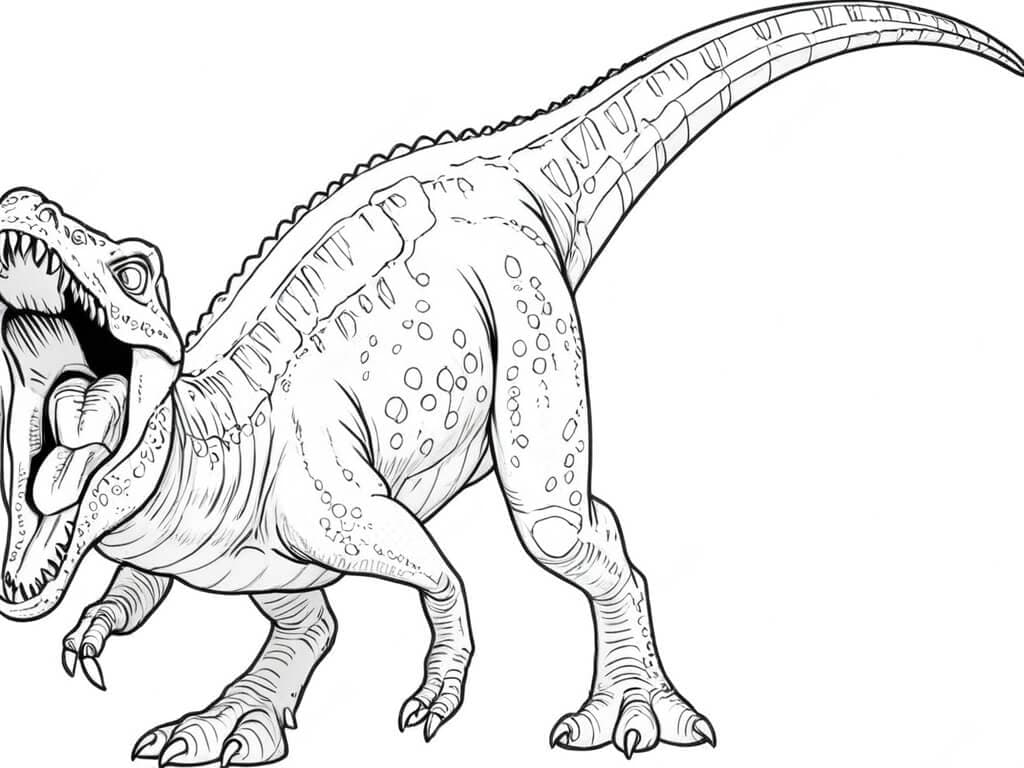 Baryonyx Coloring Page