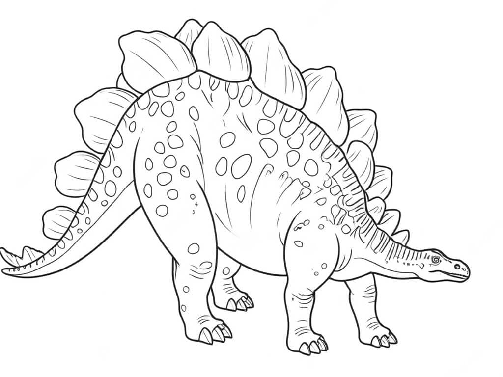 Stegosaurus Coloring Page