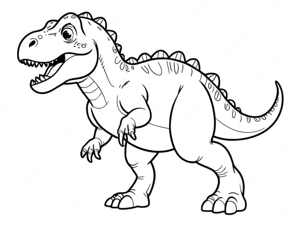 Classic T-Rex Coloring Page