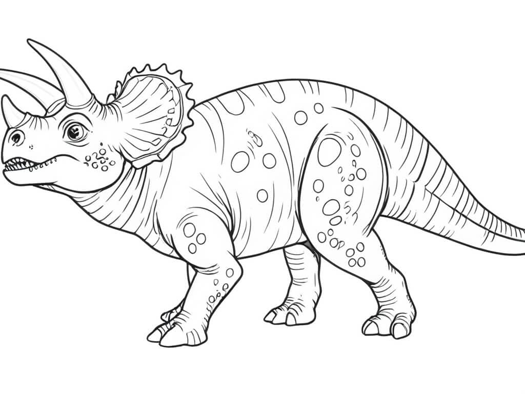Triceratops Coloring Page