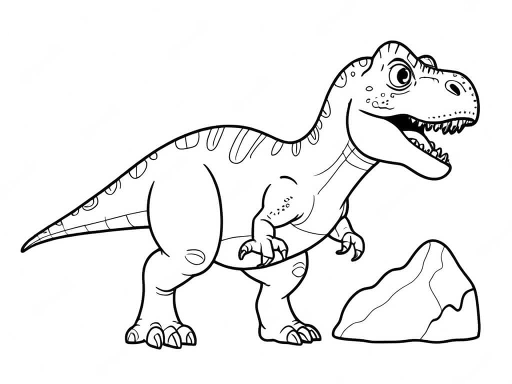 Tyrannosaurus Rex Coloring Page