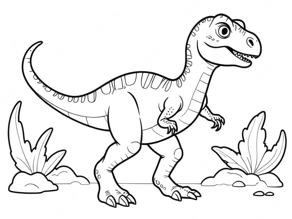 Velociraptor Coloring Page