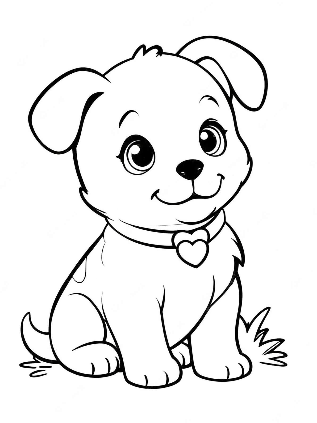 Puppy Coloring Page