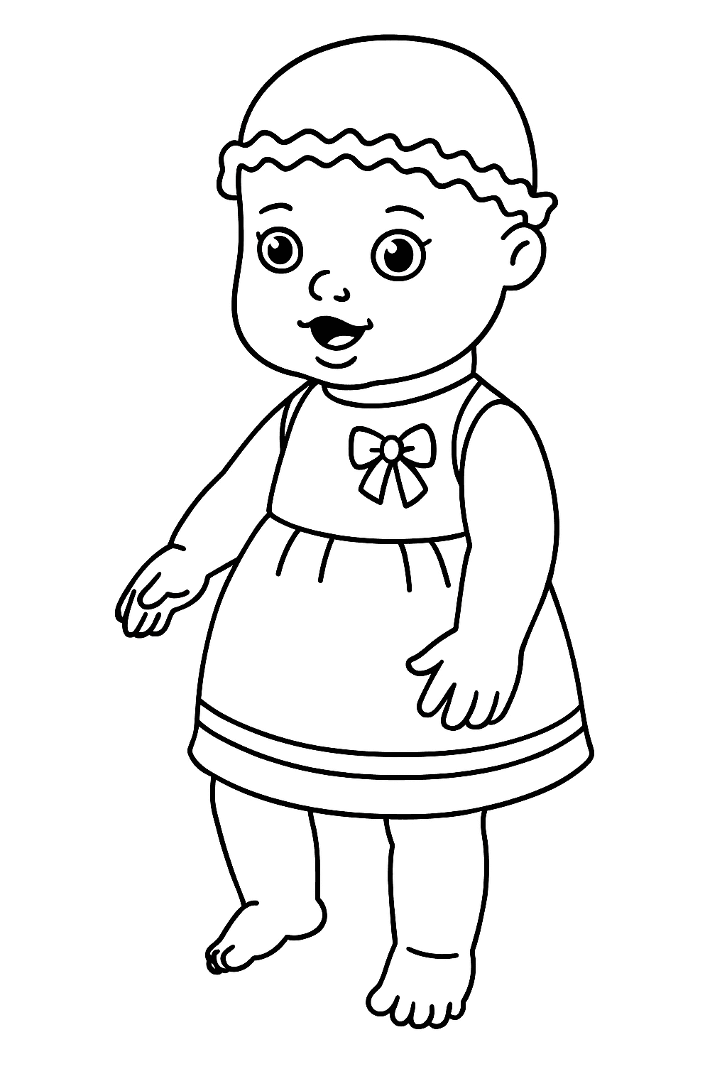 Doll Coloring Page