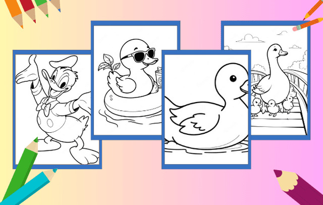 Duck Coloring Pages