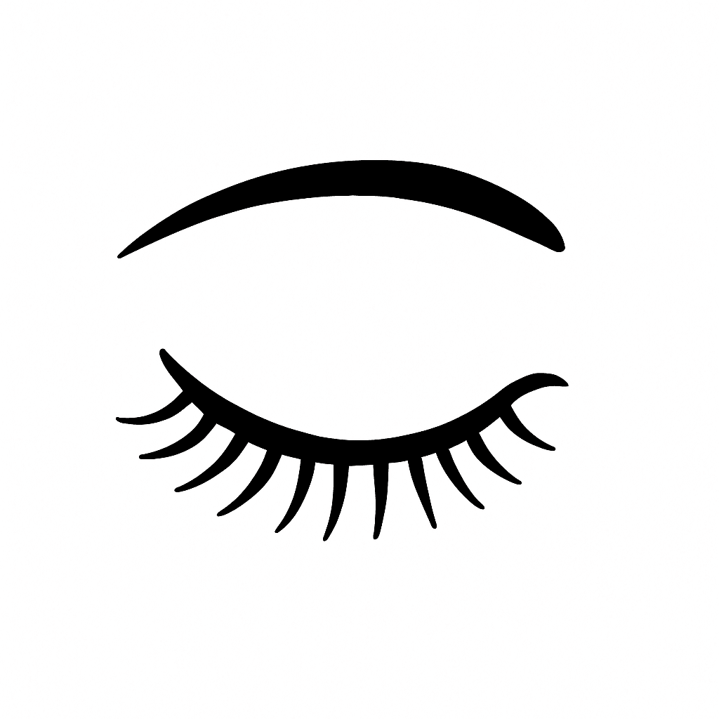 Closed Eye Coloring Page