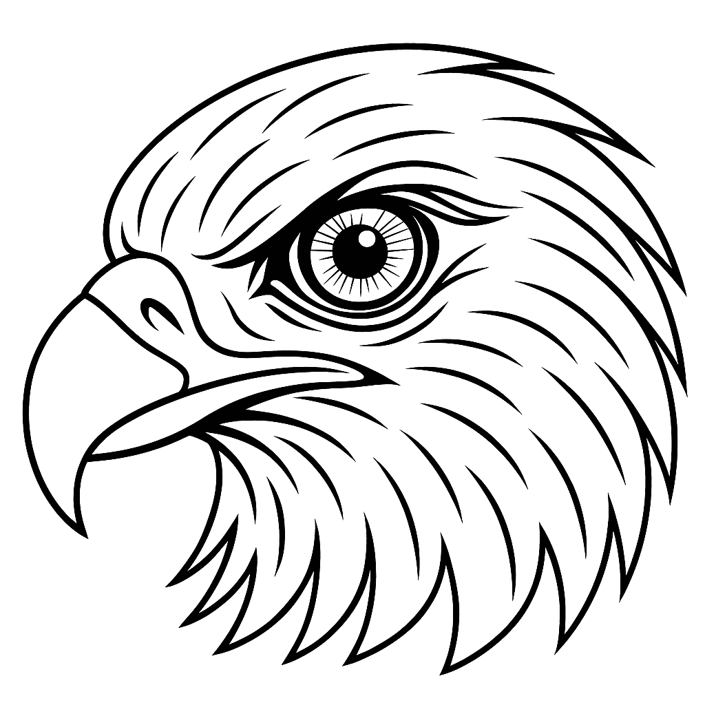 Eagle Eye Coloring Page