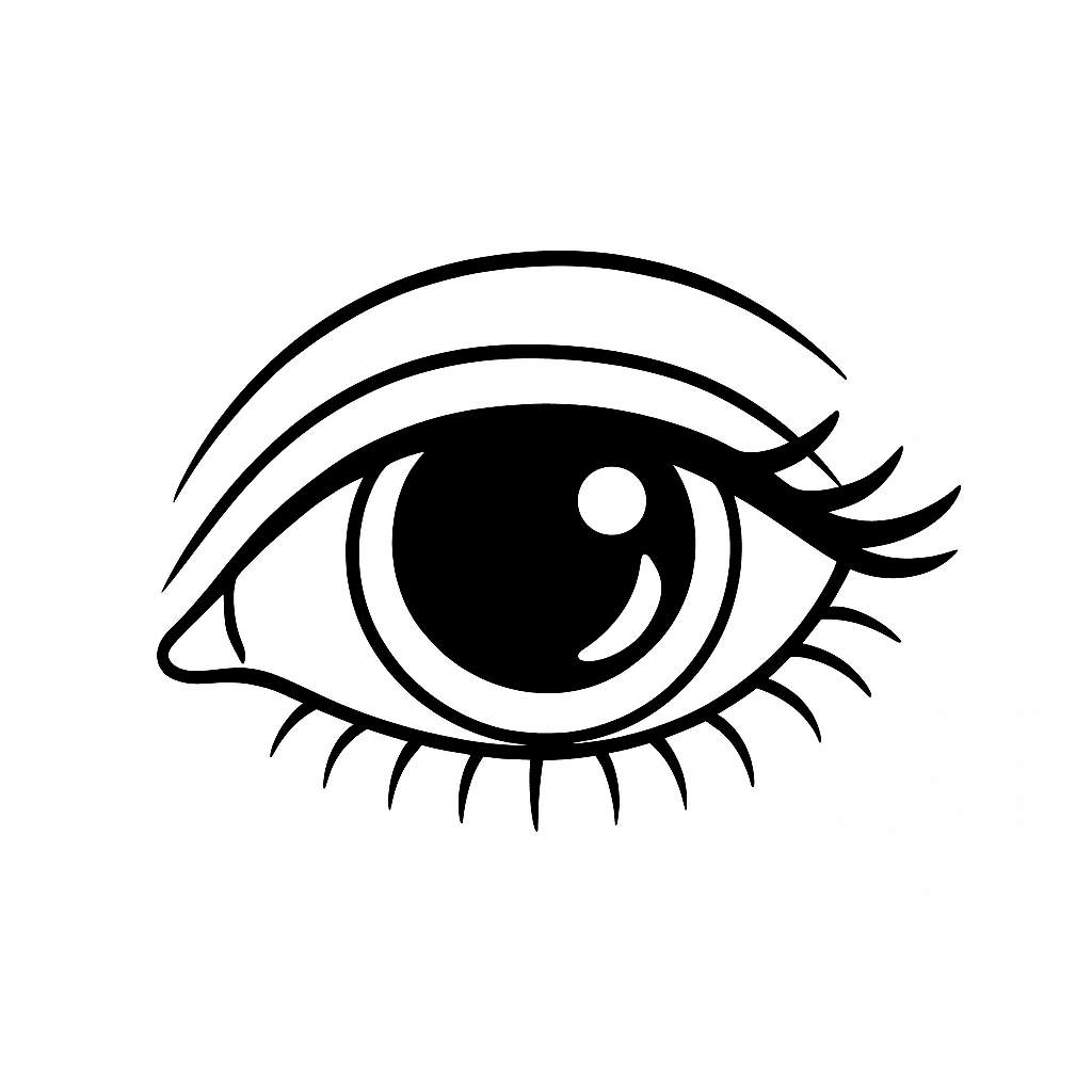 Realistic Eye Coloring Page