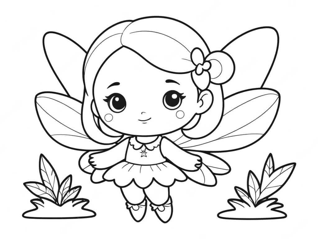 Fairy for Kids Coloring Page