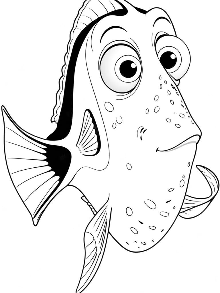 Dory Coloring Page